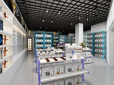 Modern Hardware Store Hardware Store Single View 3d model