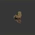 Natural Brown Rock Sculpture With Rough Textured Surface And Artistic Shape
