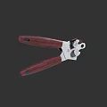 High Quality Hardware Tool Featuring Wooden Handle And Stainless Steel Components 3d model