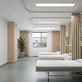 Modern Hospital Hall 3d model