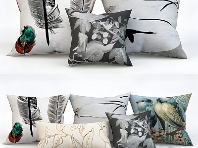 Pillow Modern Pastoral 3d model