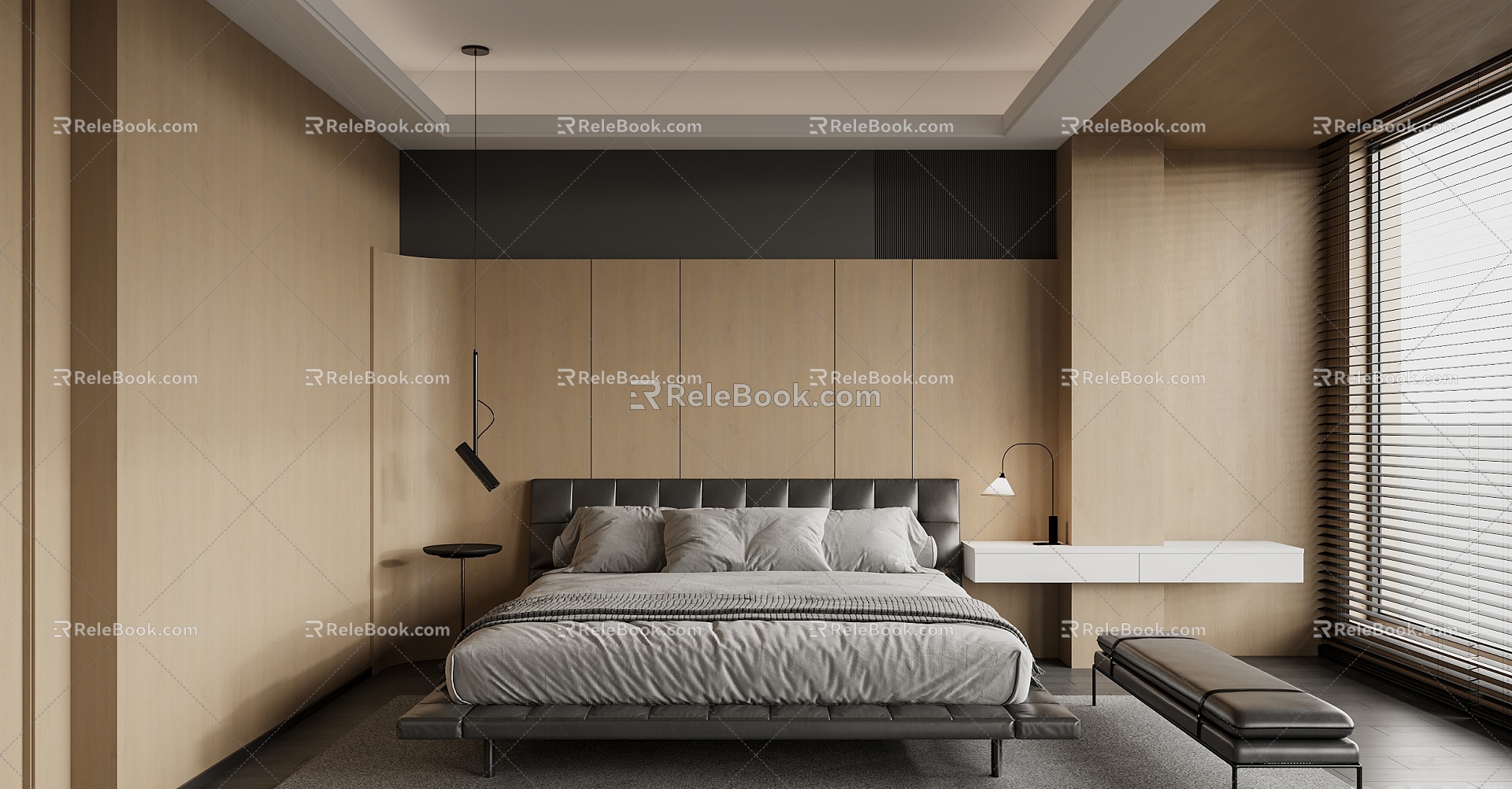 Master Bedroom Modern Bedroom 3d model