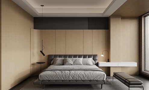 Master Bedroom Modern Bedroom 3d model