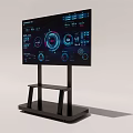 Modern all-in-one TV all-in-one 3d model