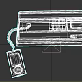 Retro game machine 3d model