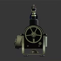 Vintage Rotary Dial Telephone With Coiled Cord As Early Mobile Digital Communication Mechanical Device