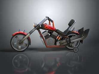 Modern motorcycle two-wheeled motorcycle off-road motorcycle road racing motorcycle 3d model