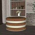 Modern sofa stool side corner table 3d model