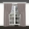 Elegant Velvet Curtains With Sheer Lining And Tie Back Design For Large Window