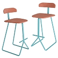 MISSANA Nordic Simple Bar Chair Bar Stool 3d model