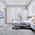 Modern ward Hospital observation room 3d model