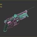 rifle semi-automatic rifle combat rifle battle rifle carbine war rifle attack rifle 3d model