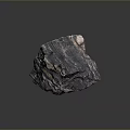 Natural Stone Wood Piece Featuring Intricate Texture and Brown Black Color Tones