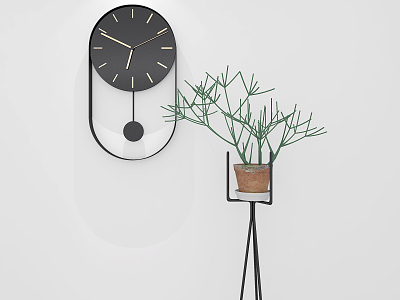 Modern clock wall clock model