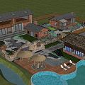 Rural Self Built House With Courtyard Swimming Pool And Outdoor Leisure Area