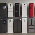 Assorted Refrigerators Freezers In Multiple Colors And Modern Designs For Home Kitchen