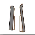 Modern Floor Standing Mirrors With Wooden Frames And Elegant Stylish Design 3d model