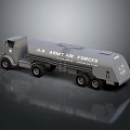 U.S. Army Air Forces Military Tanker Truck For Fuel Transport With Classic Design