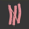 Pink Tubular Medical Devices With Multiple Small Holes For Medical Delivery Applications