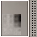 Modern Decorative Panels With Perforated Striped And Circular Textured Designs 3d model