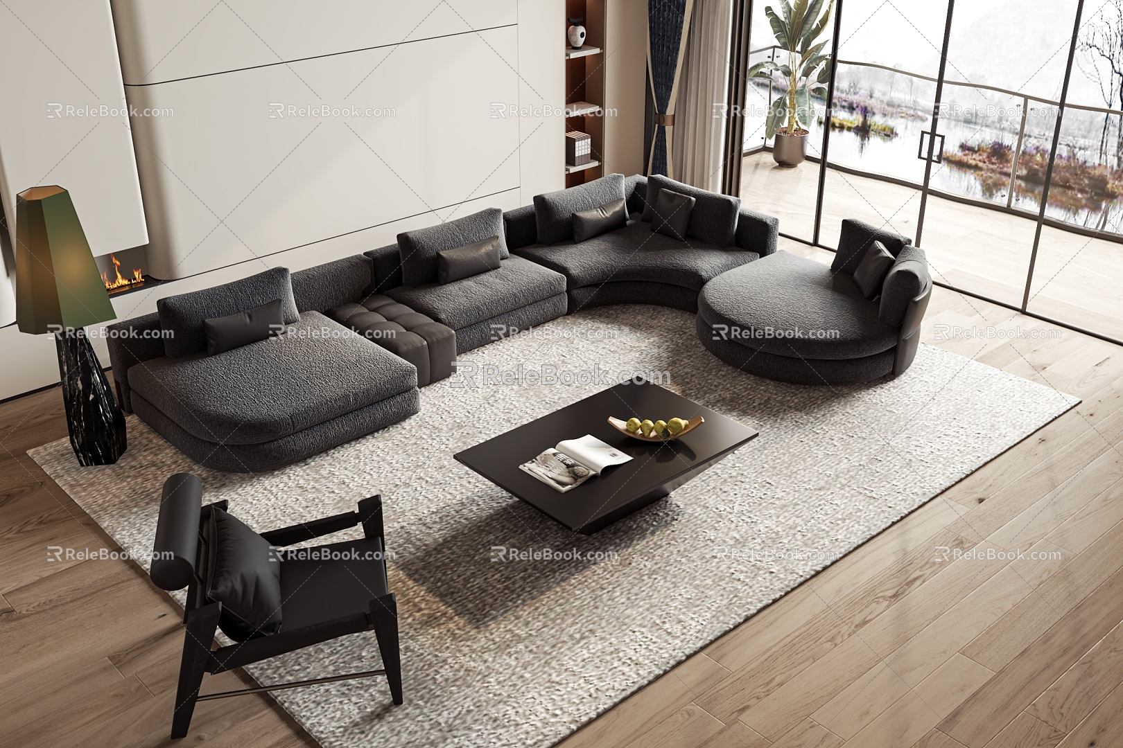 Style Sofa leaflet 3d model