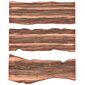 Rustic Wooden Wall Decor With Wavy Edges And Natural Wood Grain