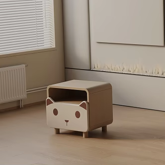 Modern bedside table 3d model