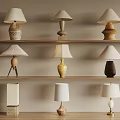 Quiet and Ancient Style Table Lamp 3d model