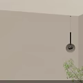 Modern Pendant Light With Transparent Glass Shade And Moon Surface Design