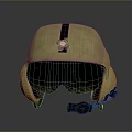 Yellow Military Tactical Weapon Helmet With Black Stripe And Protective Goggles