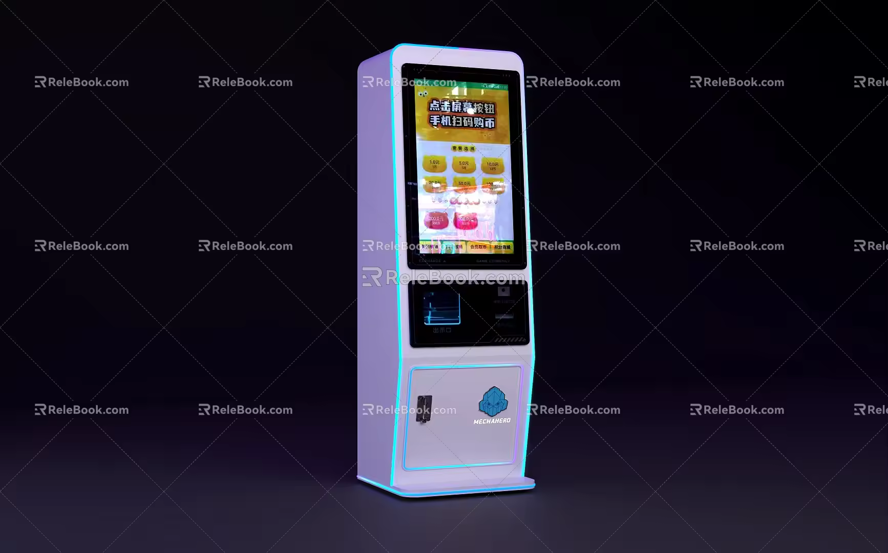 Game machine coin machine 3d model