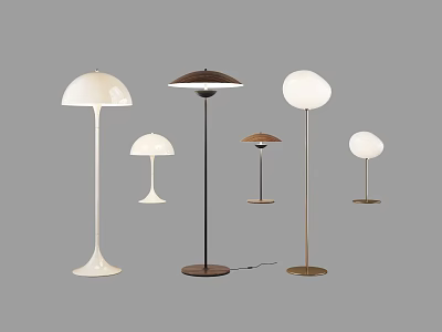 Modern Lighting Collection With Floor And Table Lamps In Diverse Styles 3d model
