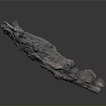 Twisted Plant Root With Natural Texture And Unique Shape On Gray Background