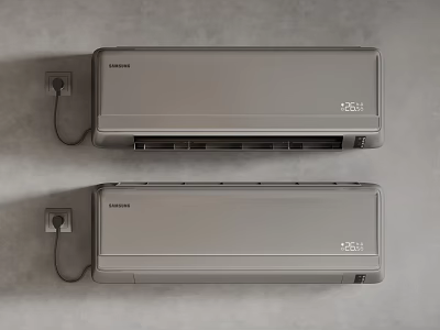 modern indoor air conditioner wall-mounted air conditioner 3d model