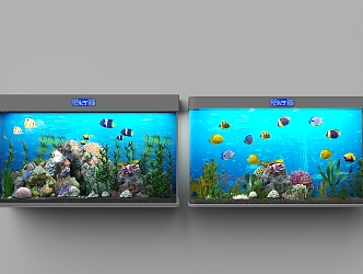 modern aquarium 3d model