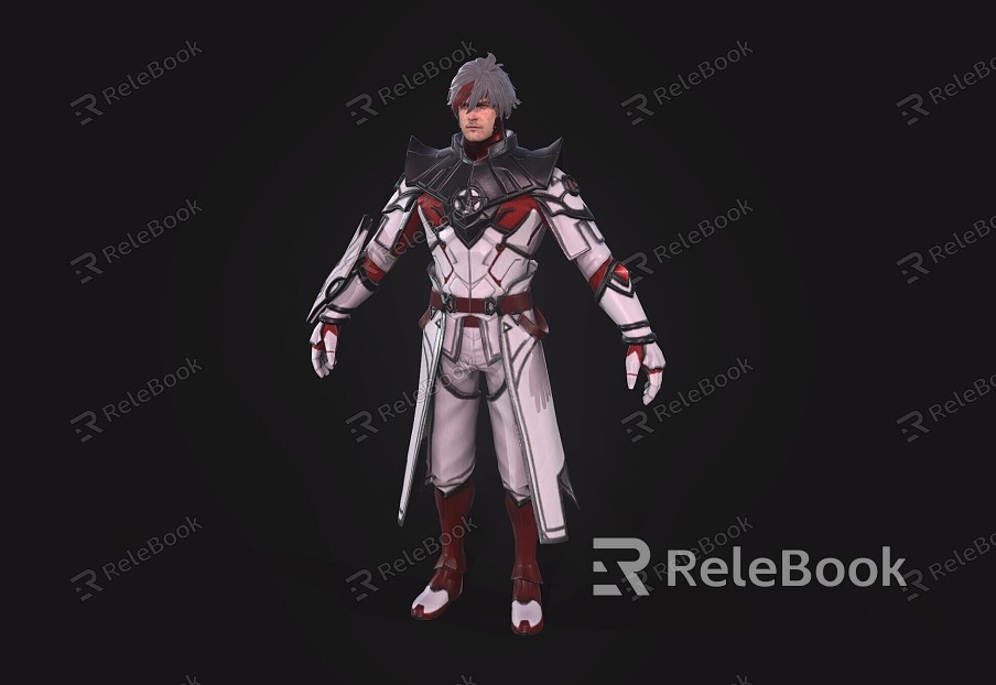 Man Male Warrior Game Characters Anime Characters model