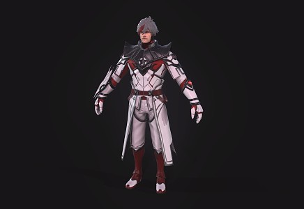 Man Male Warrior Game Characters Anime Characters 3d model