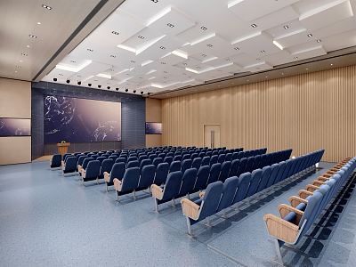 Modern Conference Hall Large Lecture Hall 3d model