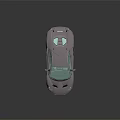 Sleek Light Colored Sports Car With Rear Spoiler And Alloy Wheels Design