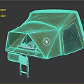 Green and Black Roof Top Tent with Metal Frame Side Logo and Interior Storage Gear