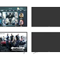 4K Ultra HD Smart TV Displaying Streaming Movies And Series In Modern Living Room