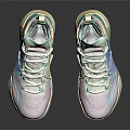 Multicolored Running Shoes With Lightweight Breathable Mesh Upper And Modern Design