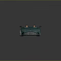 Teal Convertible Sports Car With Orange Seats And Sleek Aerodynamic Design