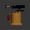 blowtorch fire lamp gasoline blowtorch kerosene blowtorch blowpipe modern weapon hot weapon hot weapon gun 3d model