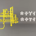 Pipeline Water Pipe Hardware Fittings Waterway Interface Industry 3d model