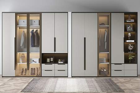 Modern Wardrobe Simple Wardrobe 3d model