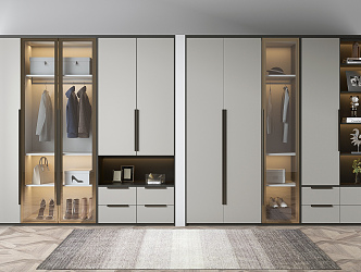 Modern Wardrobe Simple Wardrobe 3d model