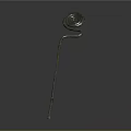 Woman Adorning Traditional Ancient Bronze Hairpin With Circular Decorative Top