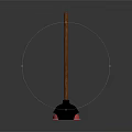 Pink And Black Household Plungers With Wooden Handles For Bathroom Cleaning