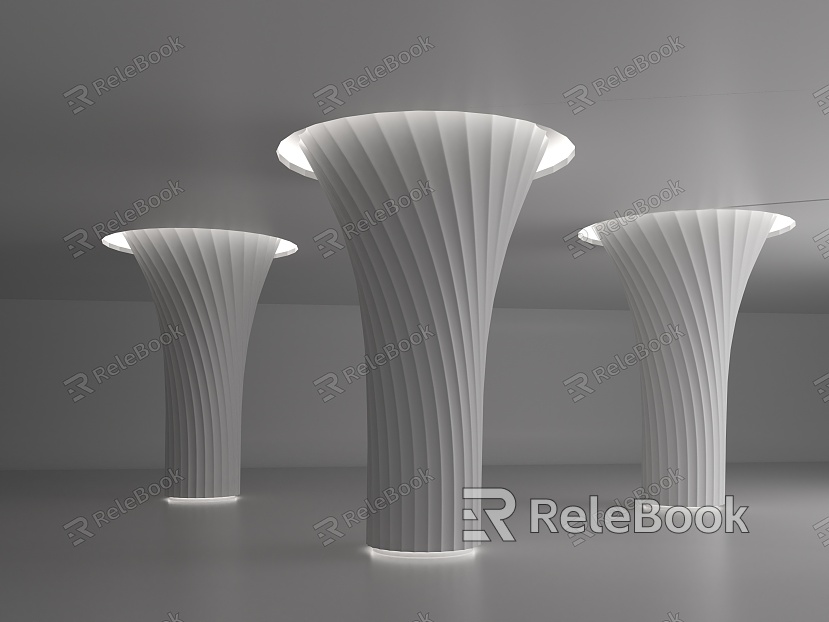 Modern pillar decoration column model